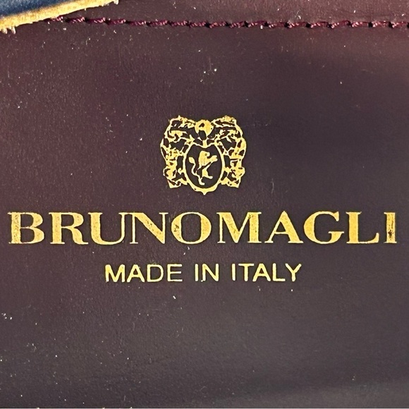 Bruno Magli Fanetta Black & Grey Antiqued Leather Penny Loafer sz 9.5 Medium - Picture 4 of 10